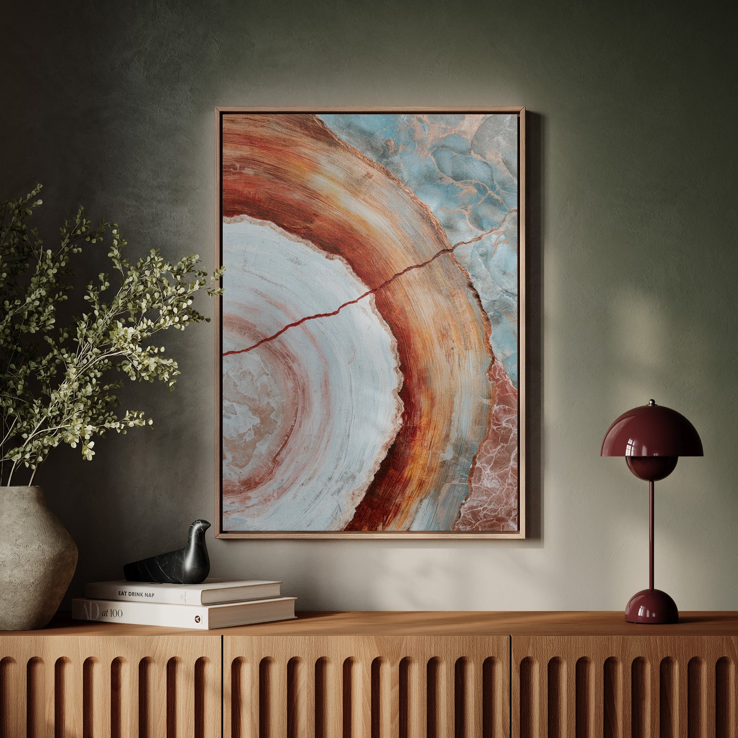 Earthy Tones in Circular Harmony