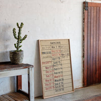 Vintage Library Date Due Card – Retro Paper Texture Wall Art