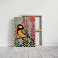 Great Tit and Rising Sun