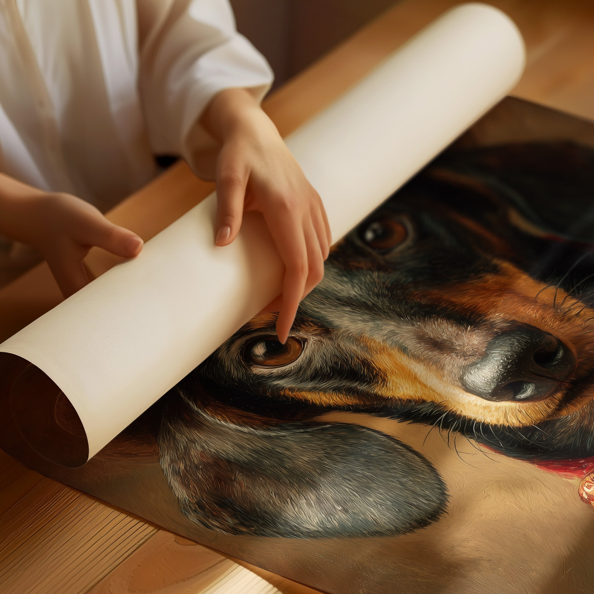 Dachshund With Western Flair