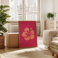 Coral Petals Dance Through Fuchsia