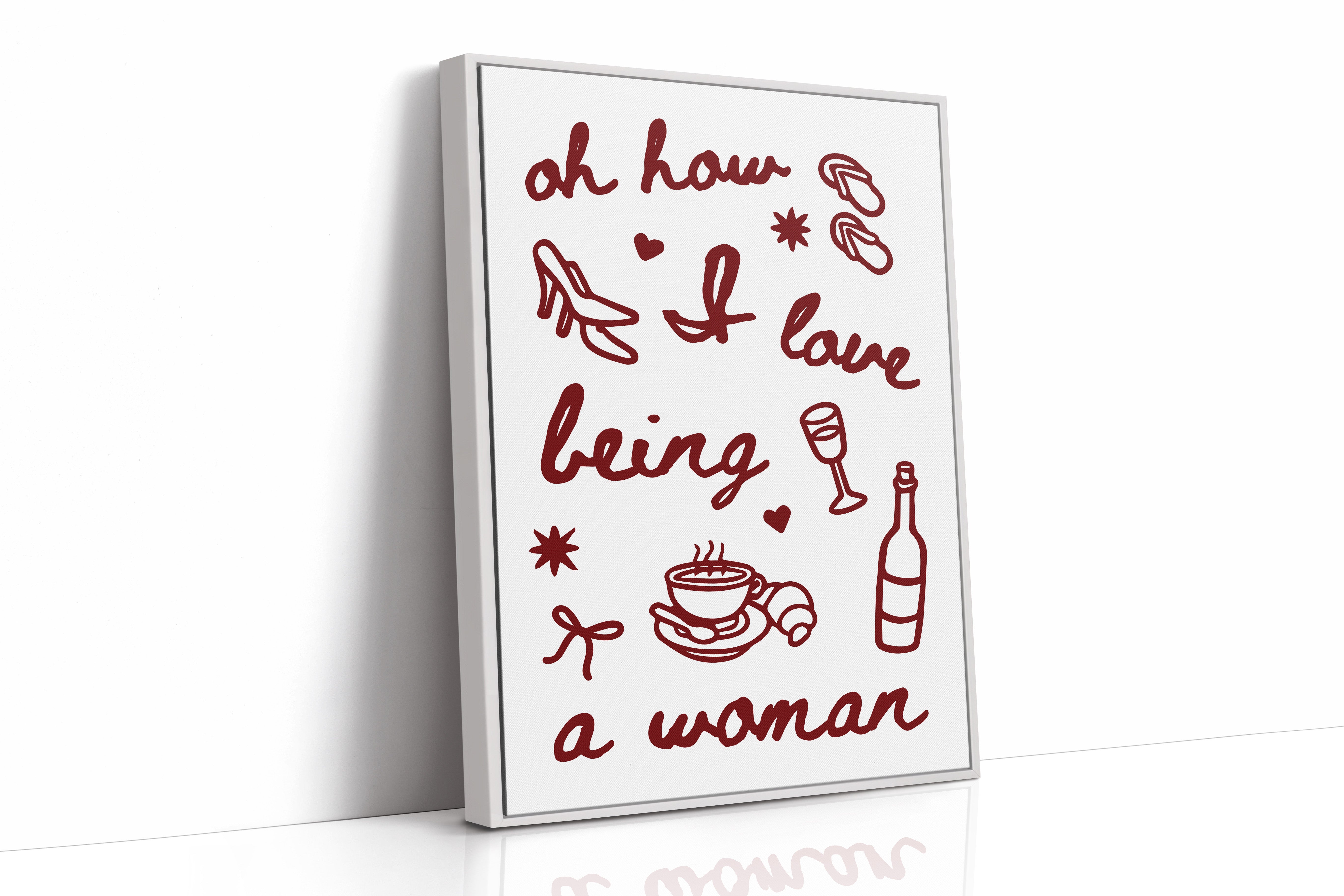 Sweet Moments In Burgundy Lines