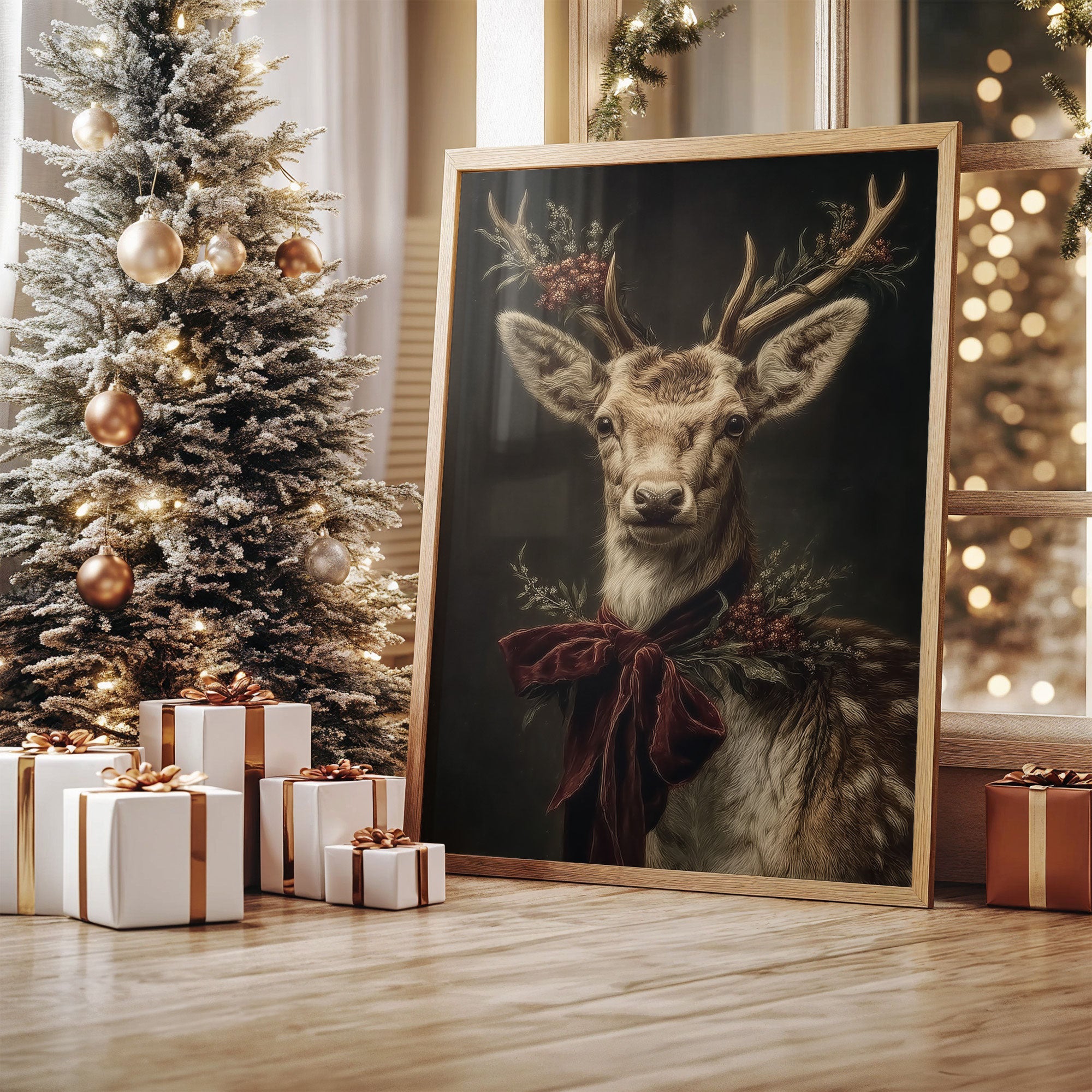 Noble Stag Brings Winter's Grace