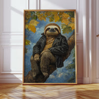 Sloth in a Leather Jacket