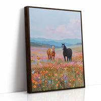 Wild Horses Dance Through Wildflowers