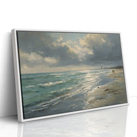 Sunbeams Pierce Coastal Storm Clouds