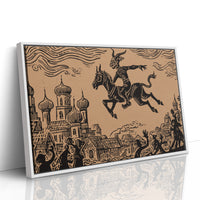 Ancient Riders Cross Storybook Skies