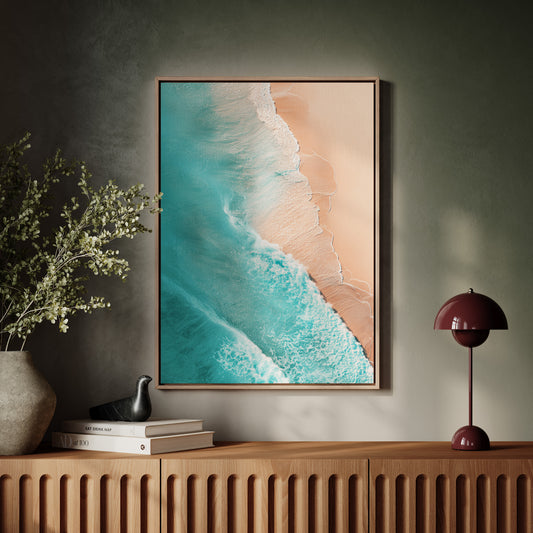 Tides Caress the Warm Sand
