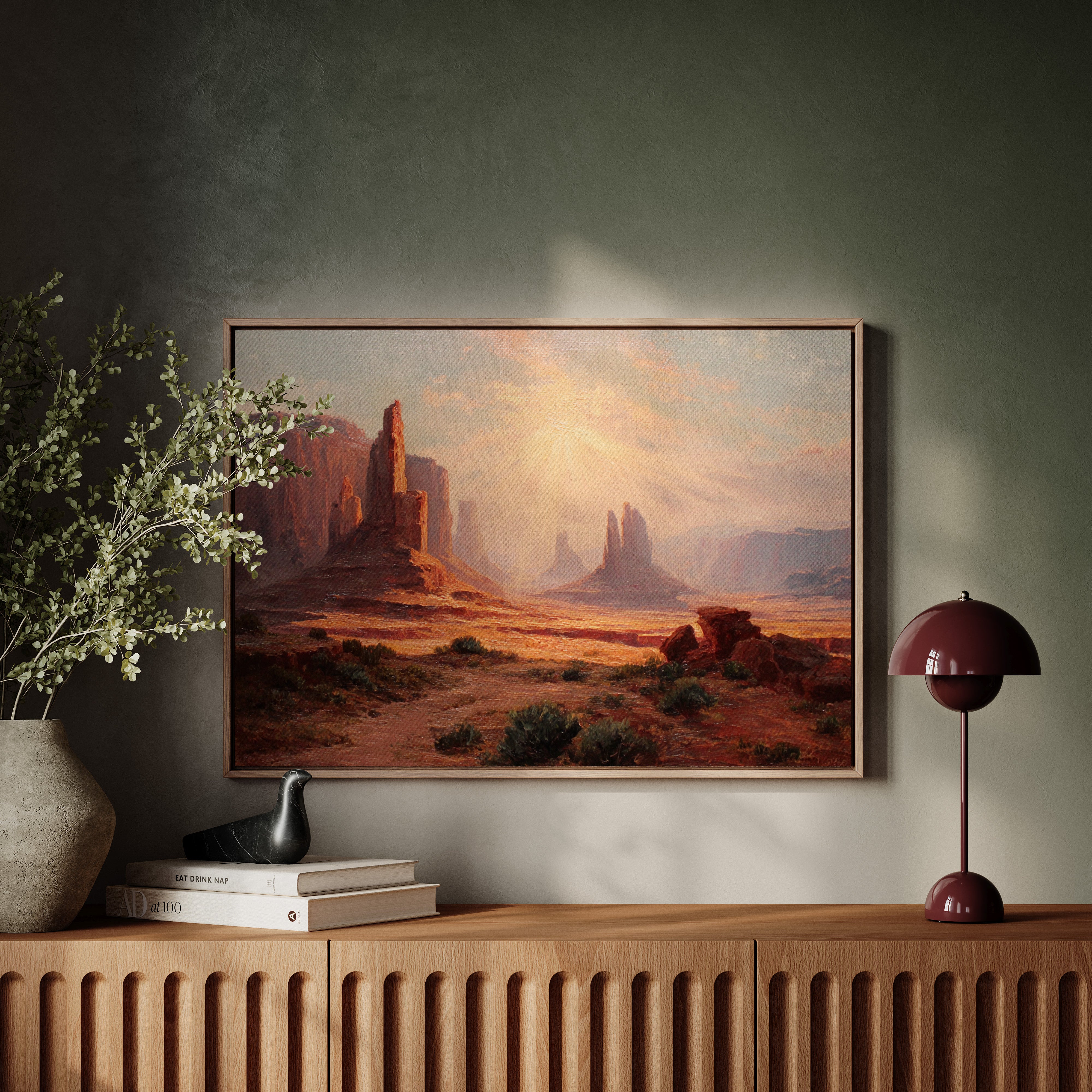 Sacred Light Bathes Ancient Towers