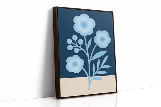 Midnight Garden Blooms In Blue