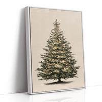 Luminous Evergreen: A Winter's Portrait
