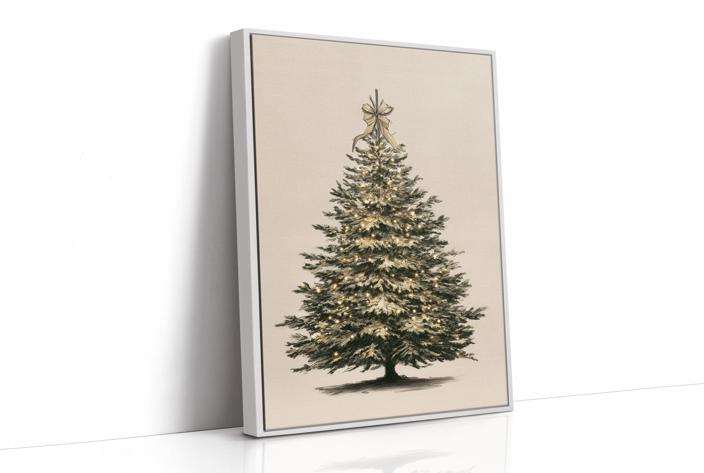 Luminous Evergreen: A Winter's Portrait