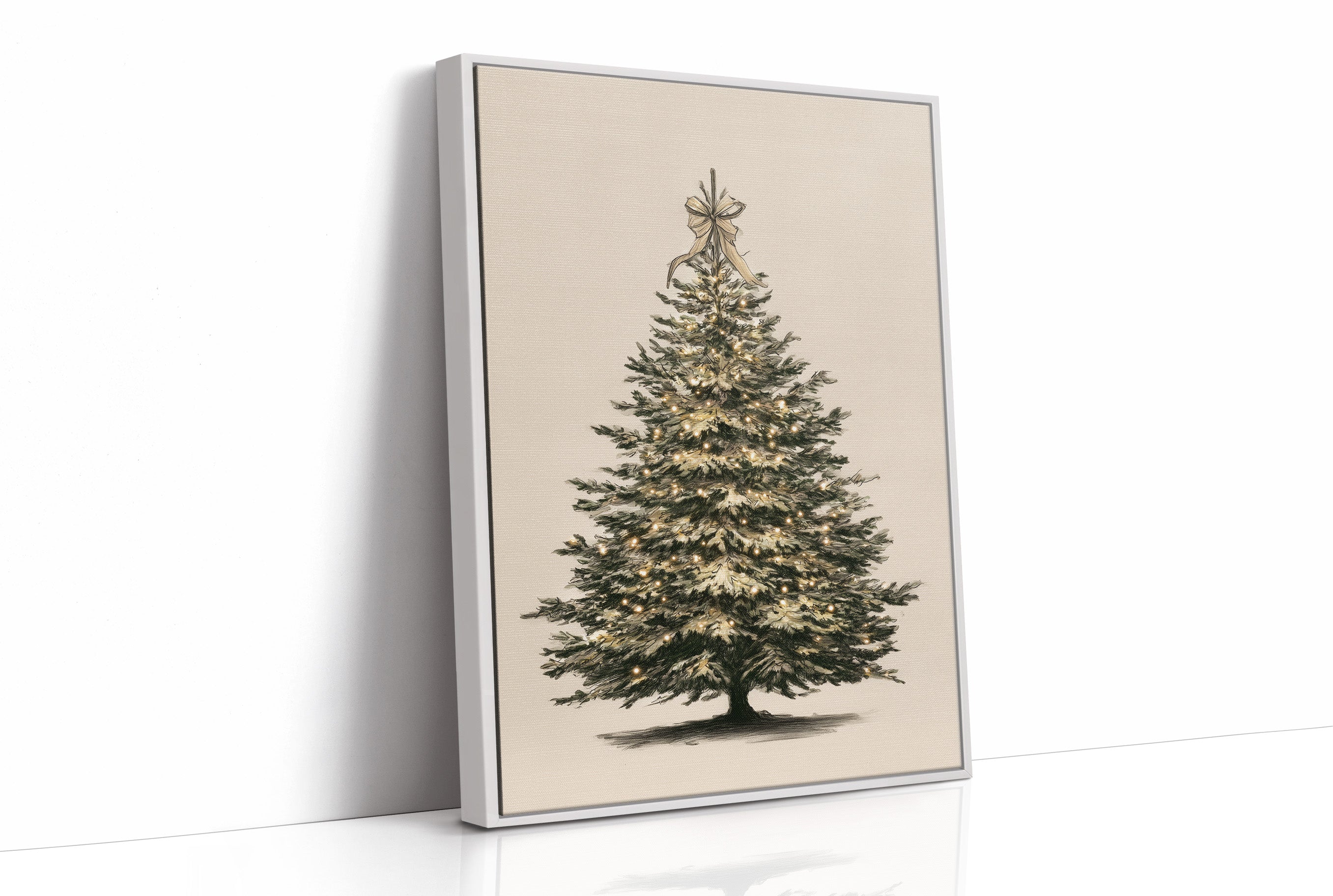 Luminous Evergreen: A Winter's Portrait