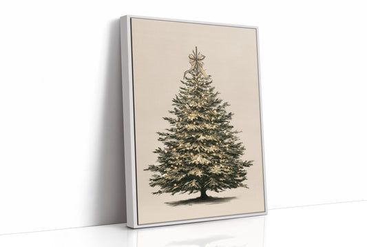 Luminous Evergreen: A Winter's Portrait