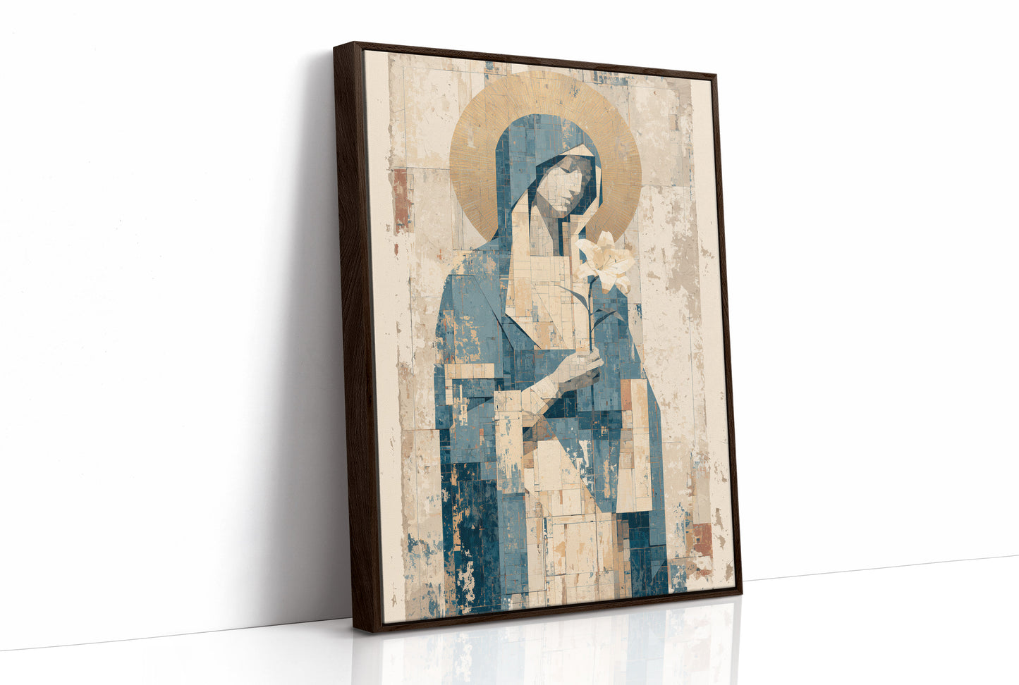 Seated Icon with Lily