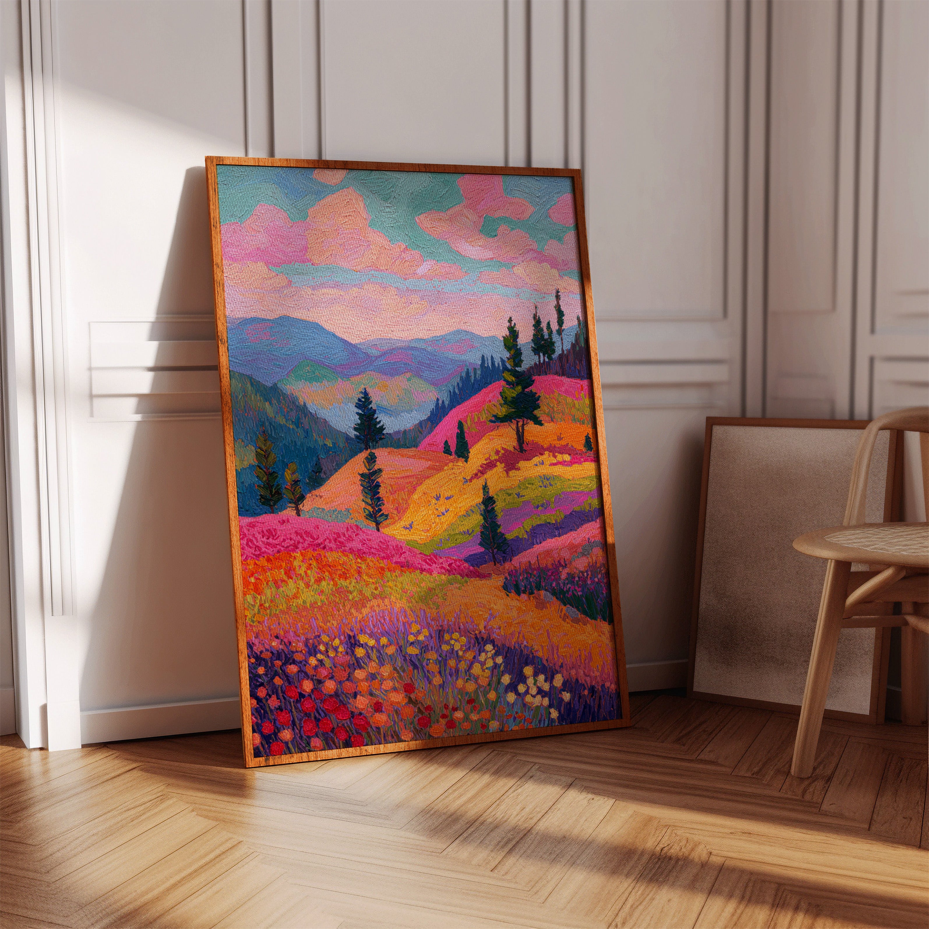 Fields Ablaze With Color