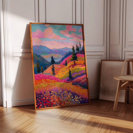 Fields Ablaze With Color