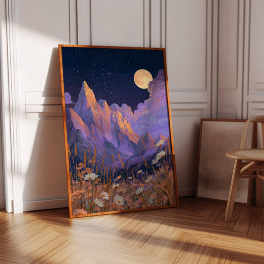 Moonlit Peaks and Meadow Serenades
