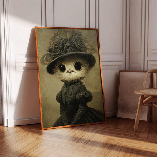 Regal Owl in Elegant Attire