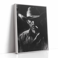Midnight Cowboy in Charcoal Shadows