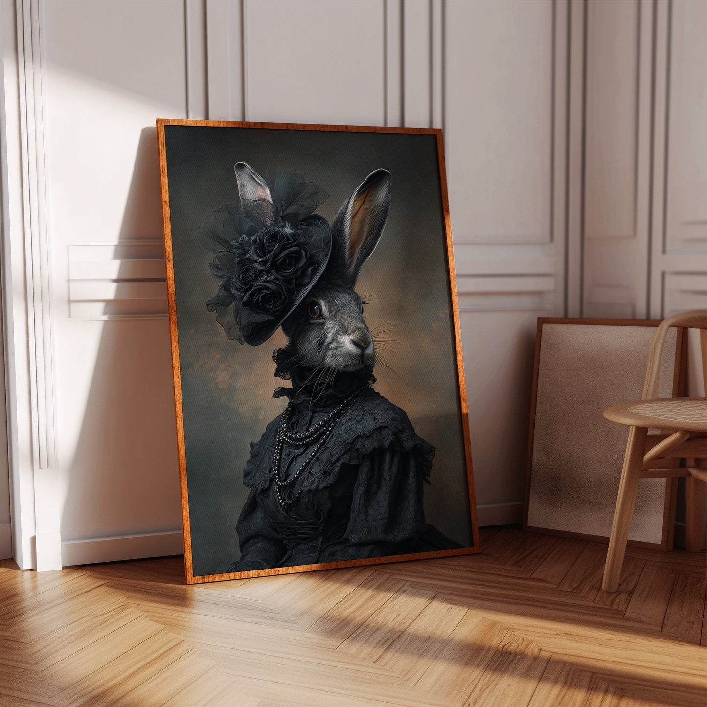 A Rabbit's Midnight Elegance