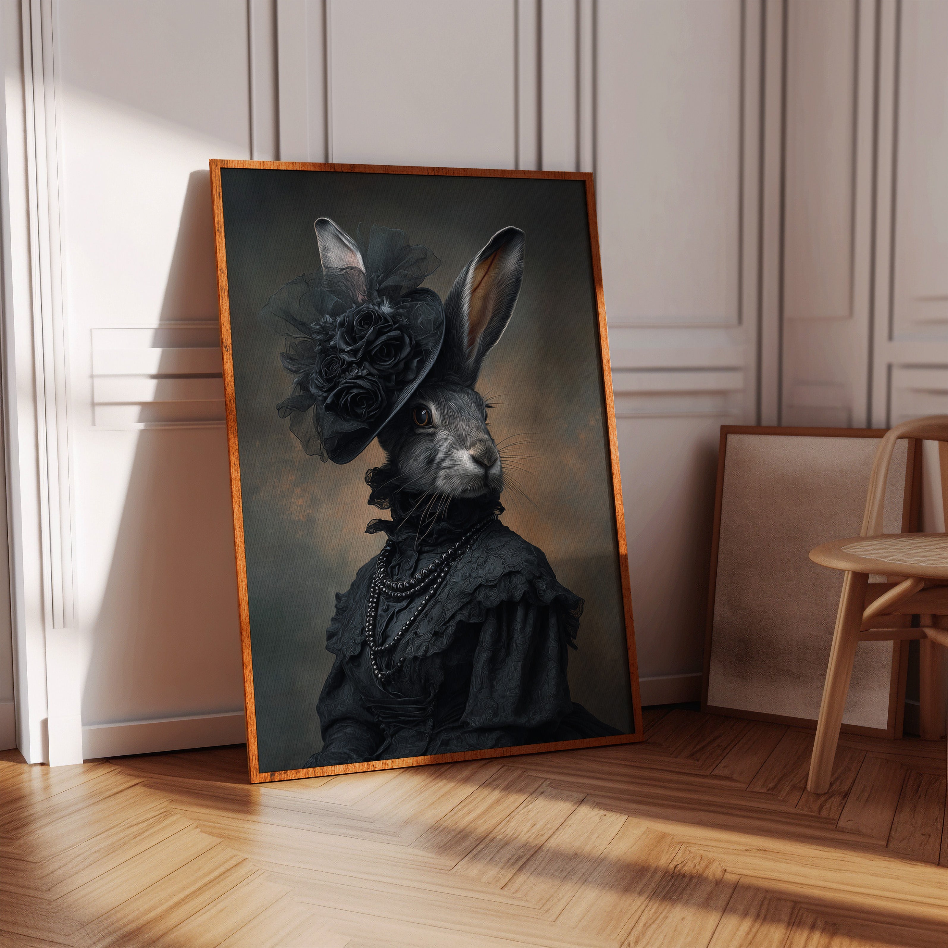 A Rabbit's Midnight Elegance