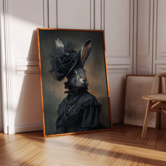 A Rabbit's Midnight Elegance