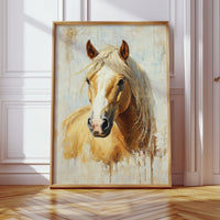 Golden Palomino in Brushstroke Light