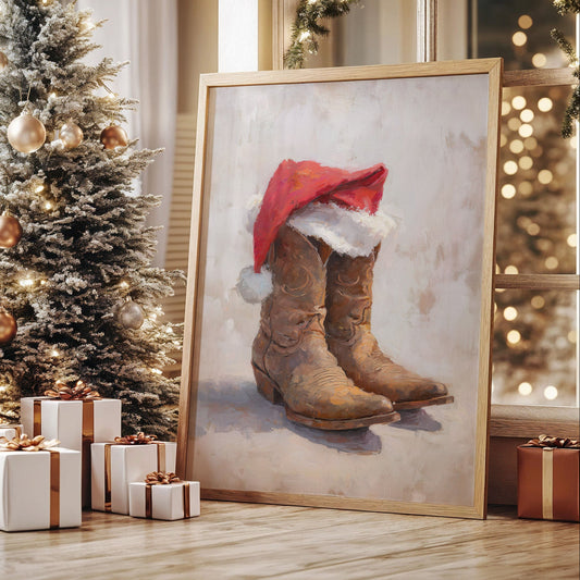 Santa Boots Bring Ranch Christmas Magic