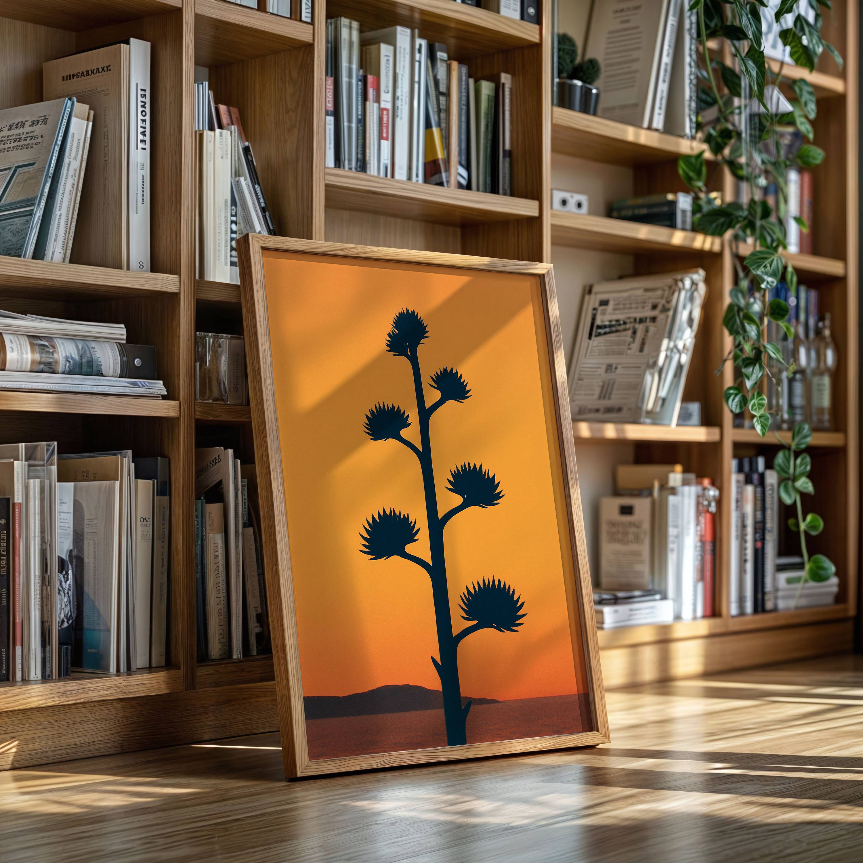 Desert Century Plant Meets Dusk