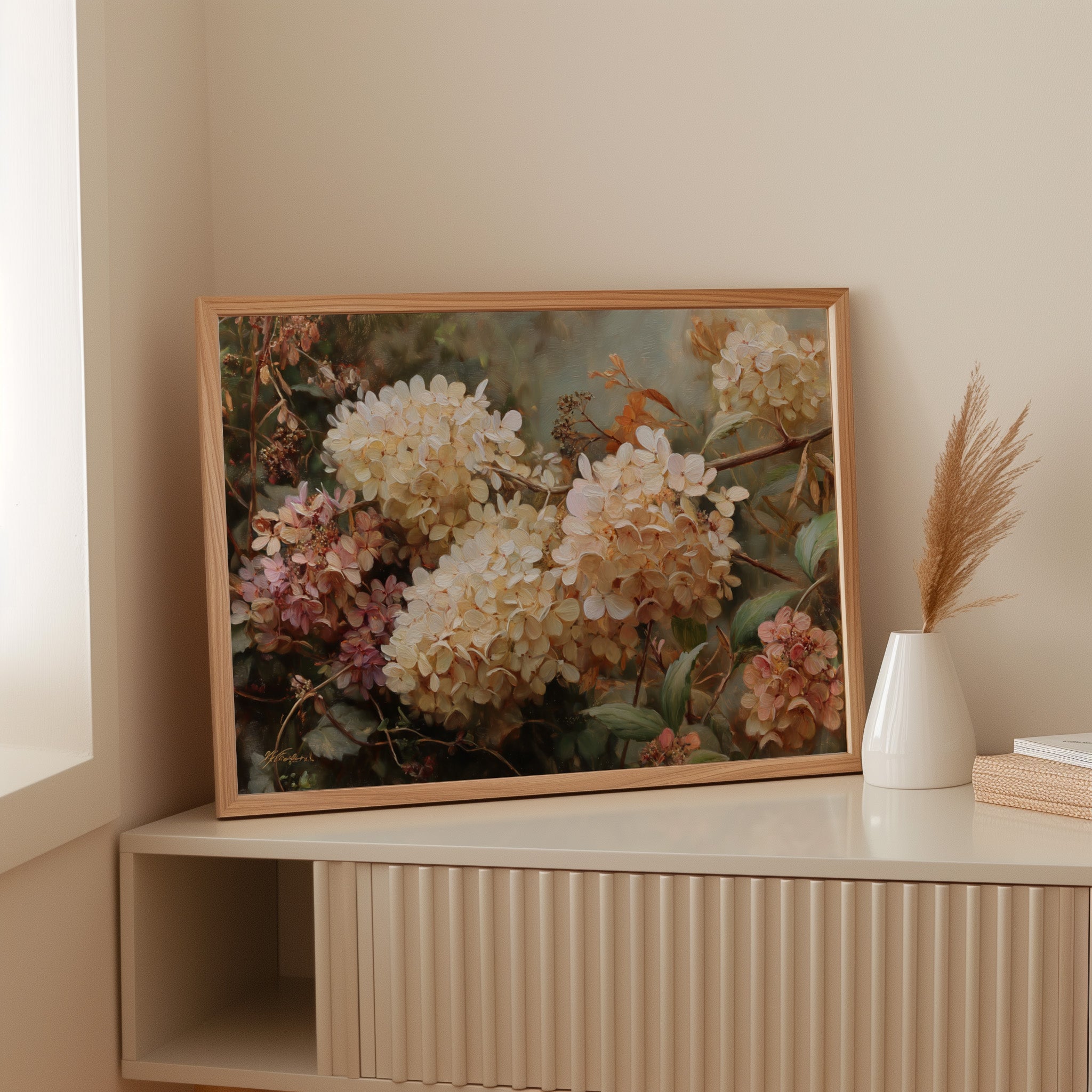Autumn Hydrangeas Paint October's Symphony