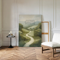 Guided Morning Path Psalm 143:8 Art Print