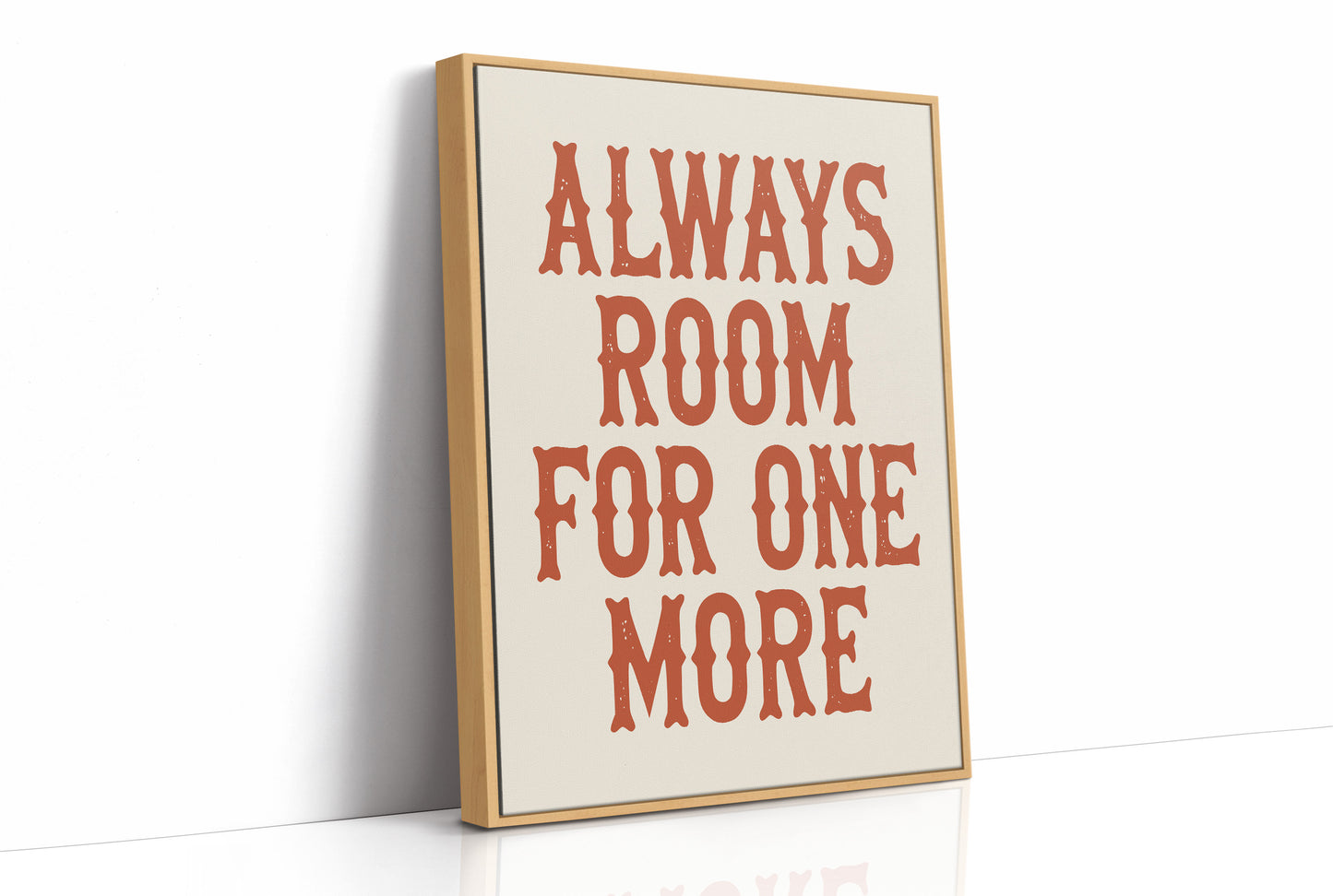 Always Room For One More