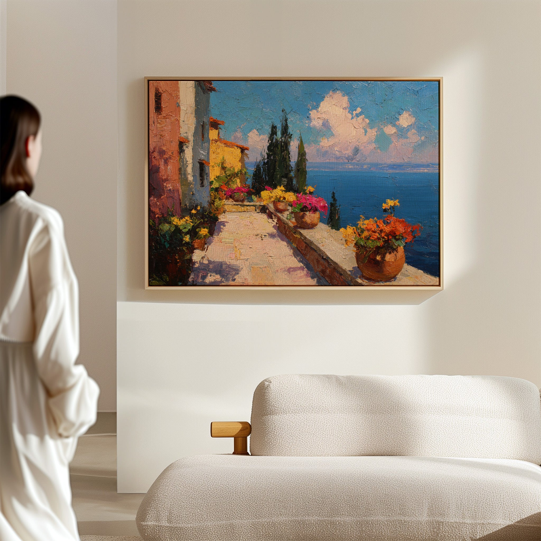 Mediterranean Summer Blooms At Noon