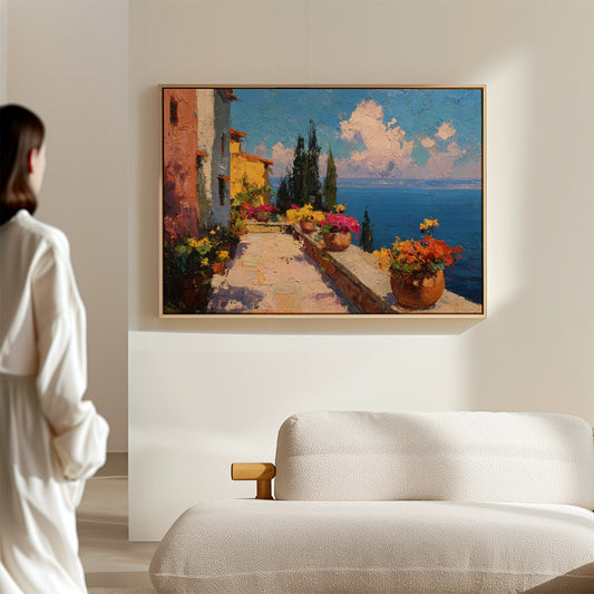 Mediterranean Summer Blooms At Noon