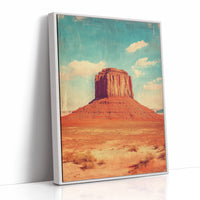 Monument Blaze: Butte Under Western Sky