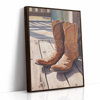 Leather Stories Rest On Sunlit Porch