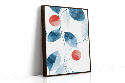 Winter Berries Dance Through Blue Leaves