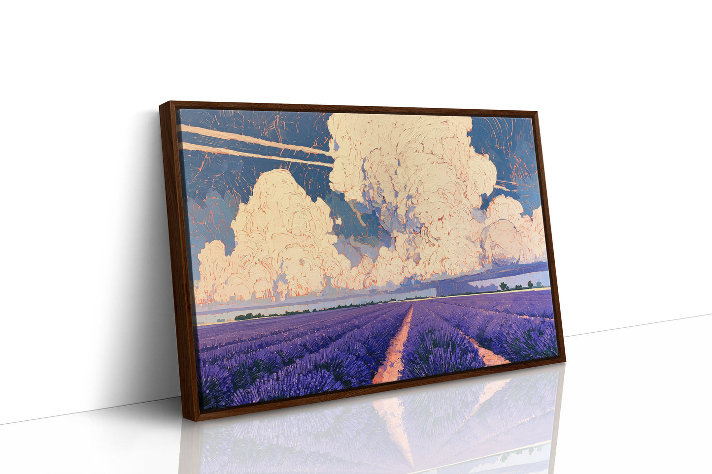 Lavender Rows To A Towering Sky
