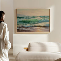 Emerald Waves Chase Golden Shore