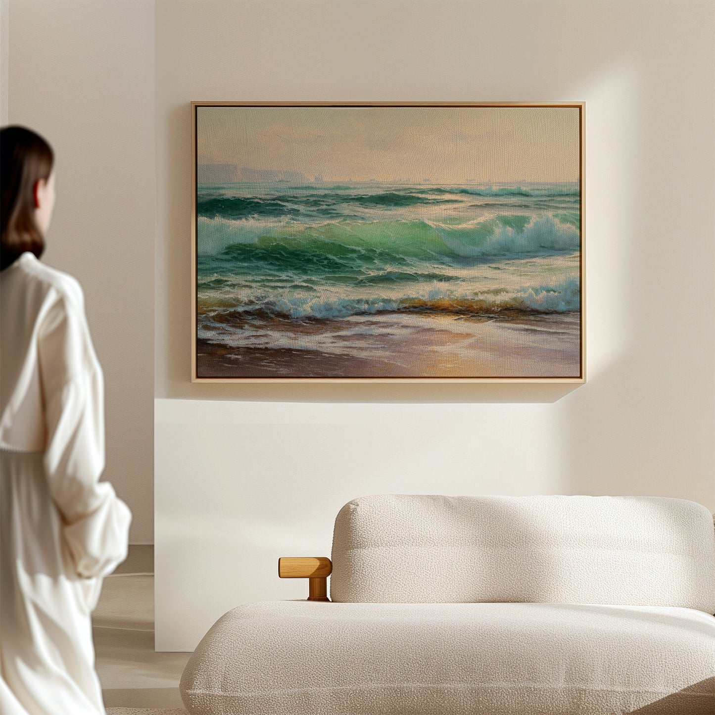 Emerald Waves Chase Golden Shore