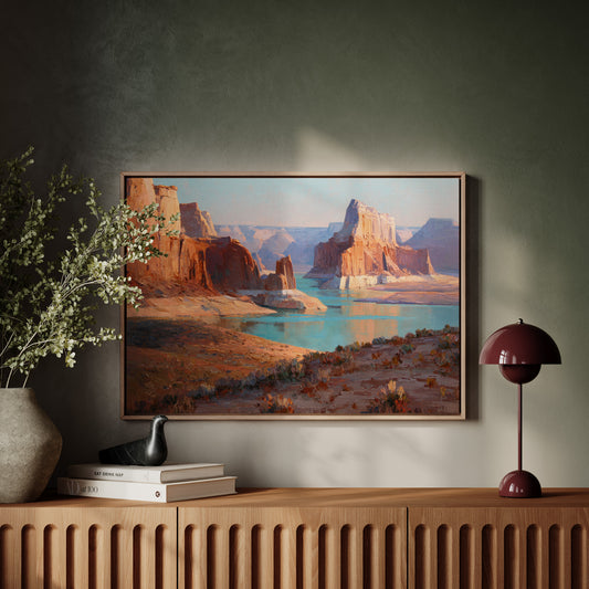 Turquoise Waters Pierce Ancient Stone