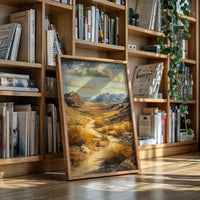 Winding Trail Through Golden Desert