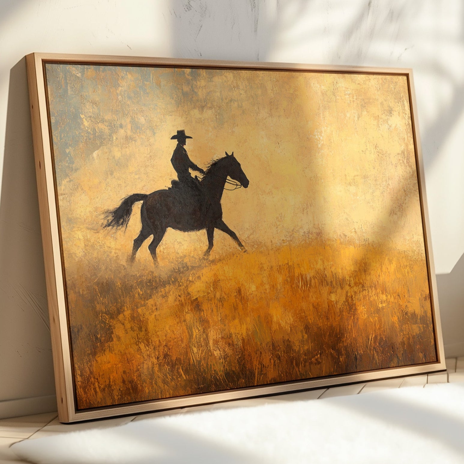 Cowboy in the Golden Haze