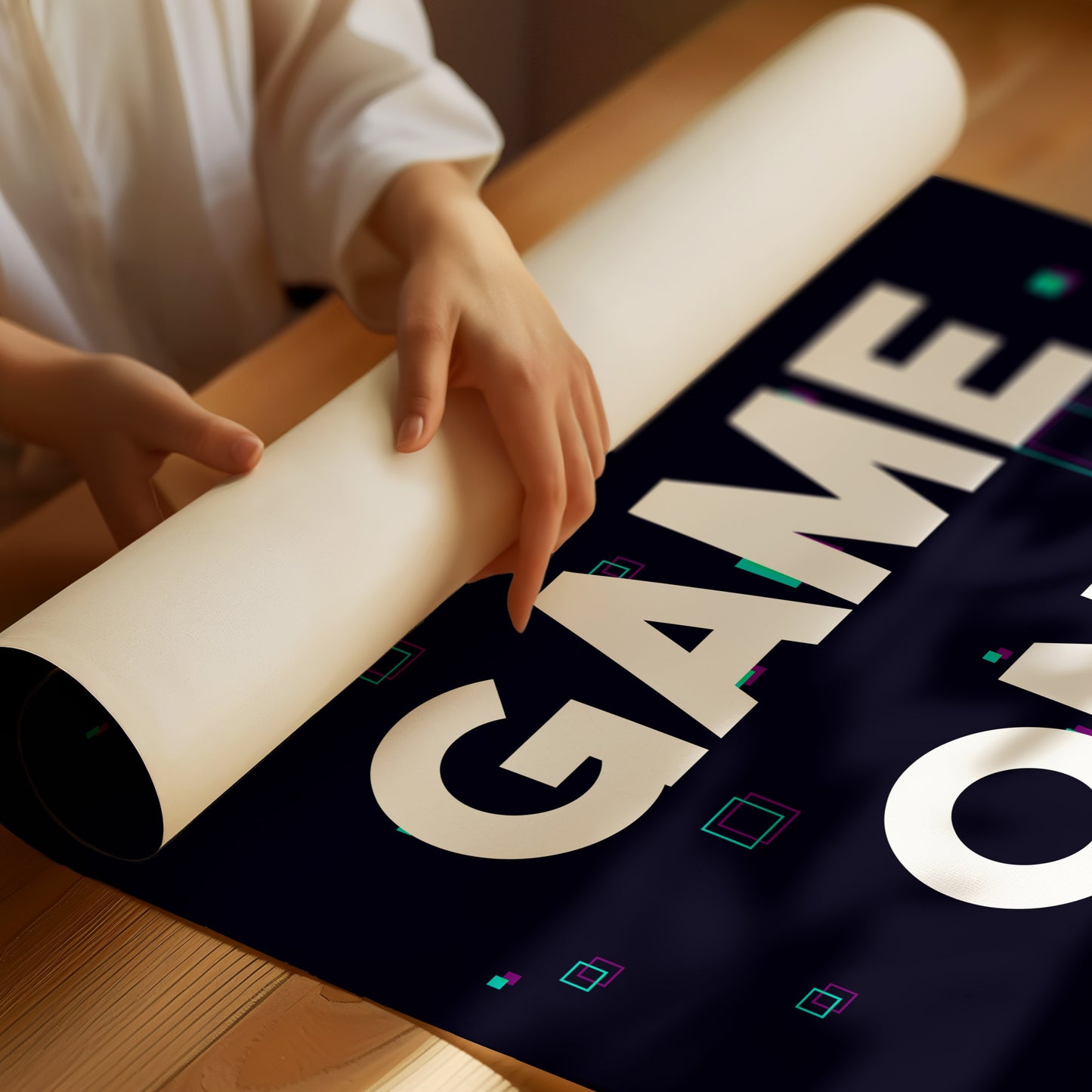 Game On Neon Gamer Art