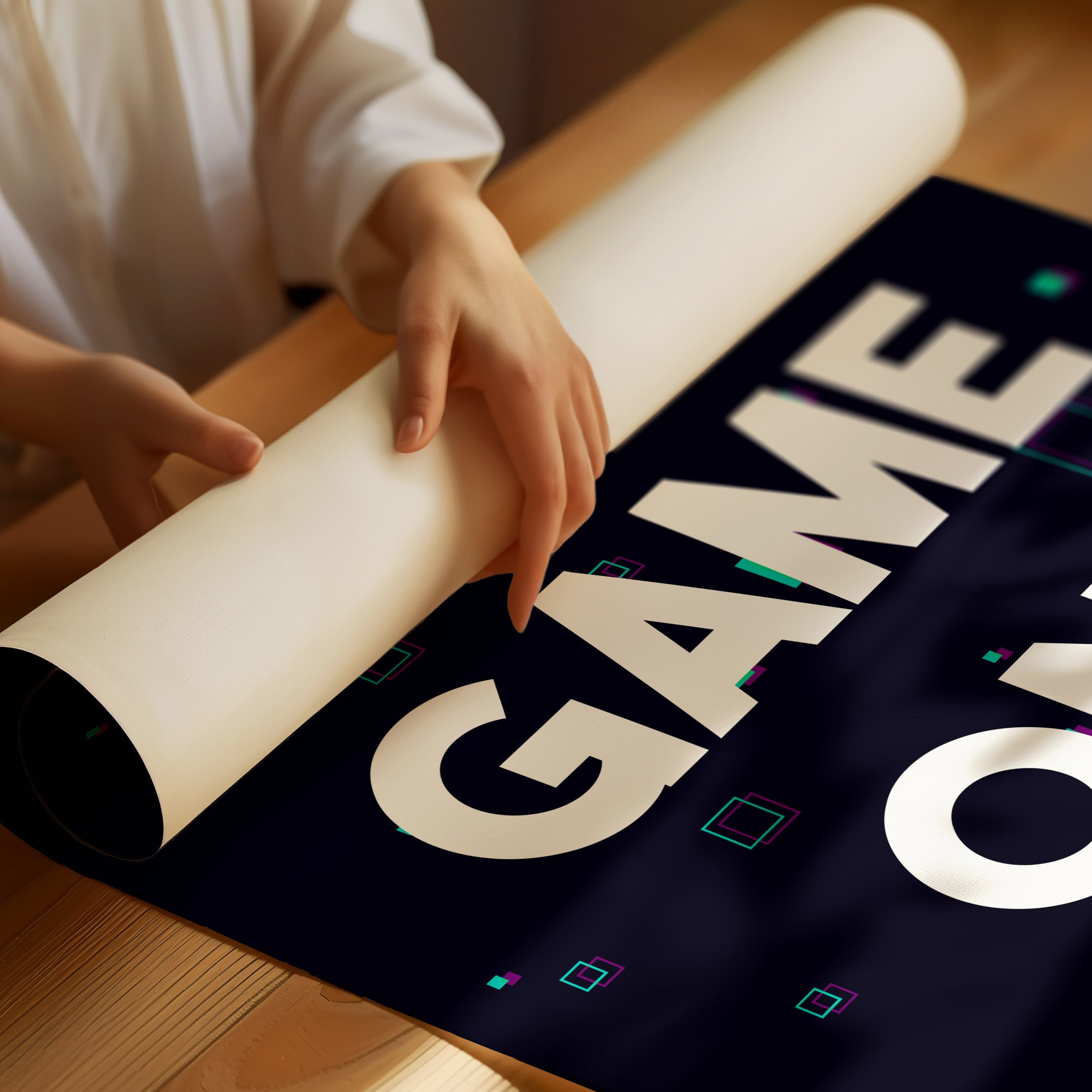Game On Neon Gamer Art