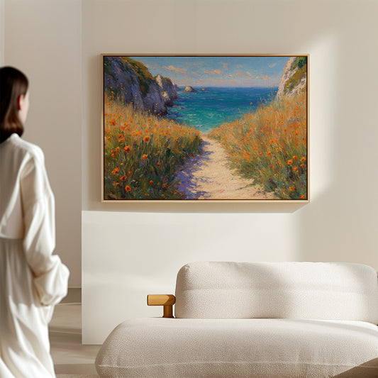 Poppies Dance Along Ocean Trails