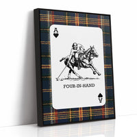 Ace of Hearts: Navy Tartan Polo