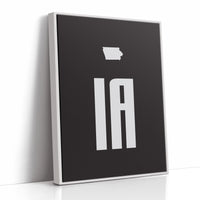 Iowa Letters Stand Bold And True