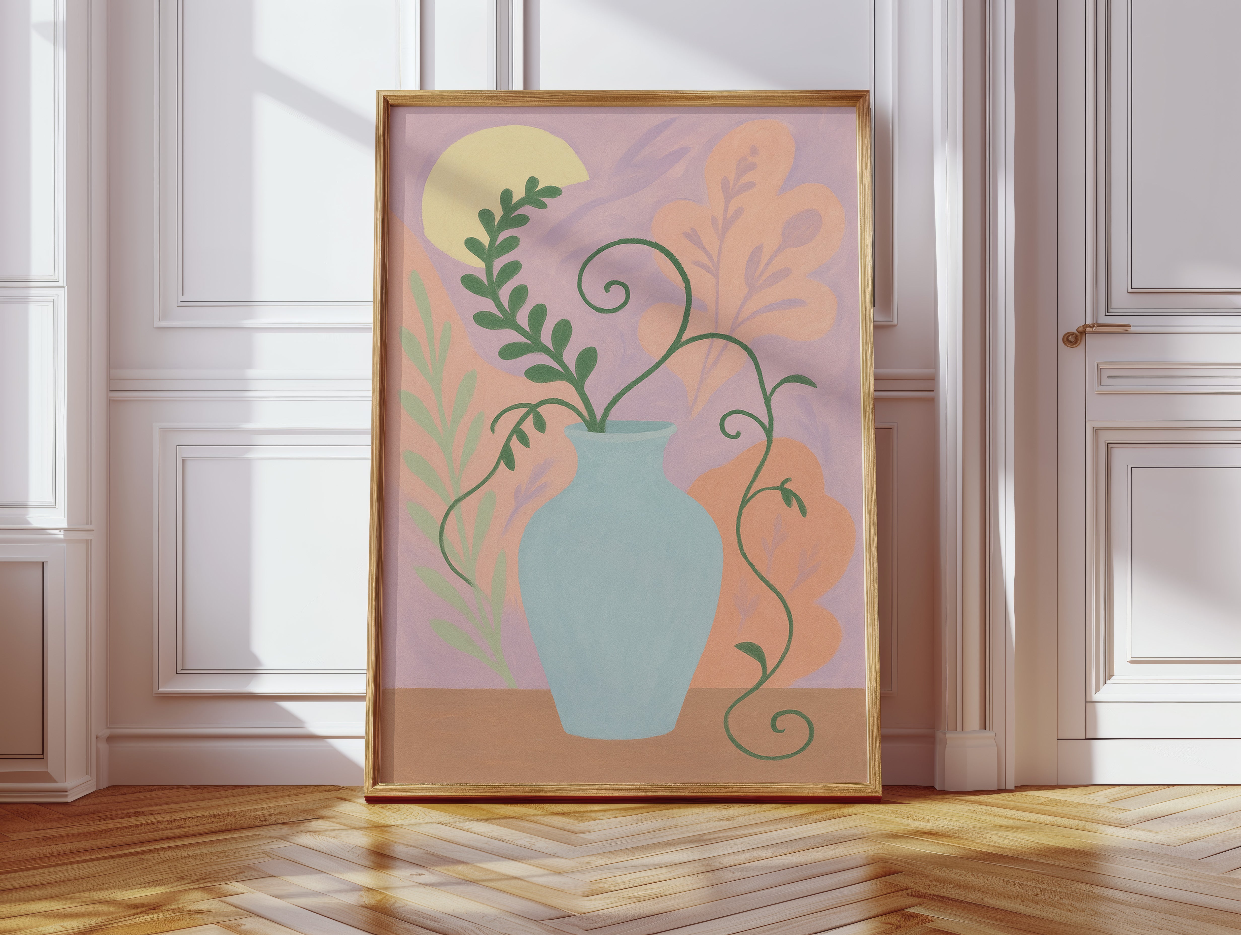 Sunny Fruit Bowl on Blue